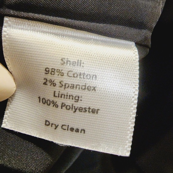 Talbots Women's Black Cotton Plus Size Midi Dress Fitted Size 12w - Picture 12 of 12